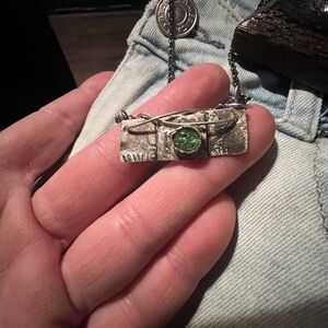 Sterling Silver Garden Quartz Necklace Handmade